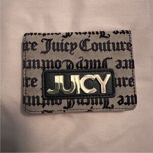 Juicy Couture Monogram Small Wallet Card Holder Y2K